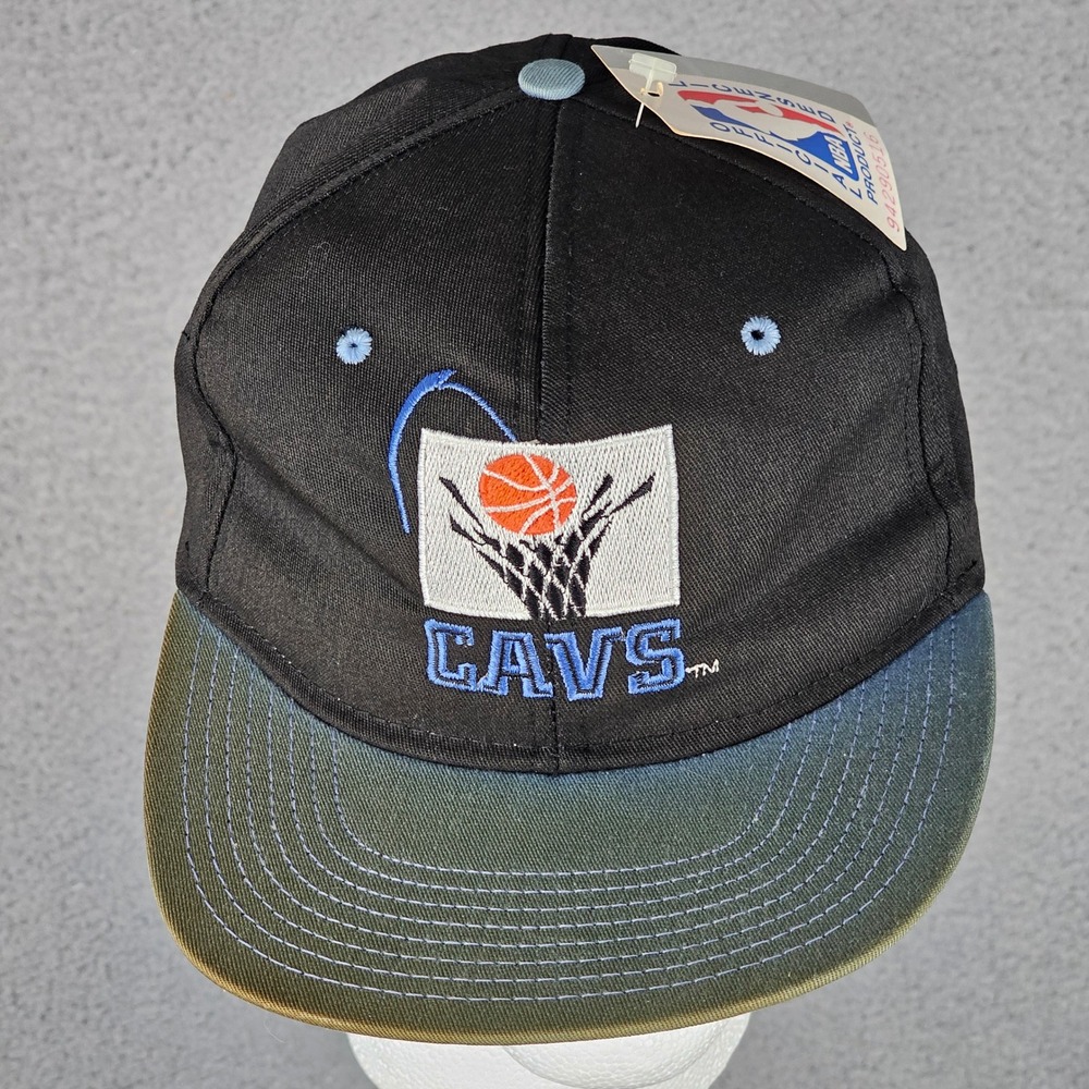 Vintage Cleveland Cavaliers AJD Snapback Hat NBA Cavs 90s Made in USA NWT